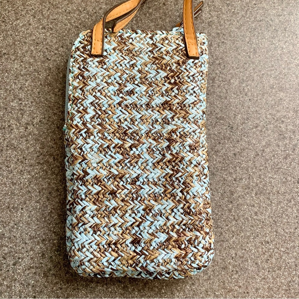 Vera Bradley Straw Cell Phone Cross Body NWOT - Picture 4 of 5
